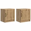 vidaXL Nočna omarica 2 pcs Artisan hrast 43 x 34,5 x 47 cm