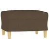 Vidaxl Stolček za noge rjav 60x50x41 cm blago