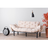 Atelier del Sofa Trosed na razvlačenje Nitta 185x85x70cm Krem