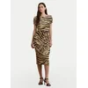 LAUREN RALPH LAUREN Cocktail obleka 200973604001 Bež Slim Fit