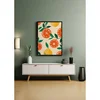 WallXpert uramljena MDF slika ARTNEWCLSYH99, kriške narandže i limuna sa listovima, 50 x 70 cm