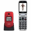 Evolveo - EasyPhone FS, preklopni mobilni telefon 2.8 crvene boje