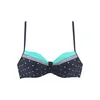 LASCANA Bikini zgornji del Monroe, modra