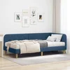 Kutni okvir kreveta Plava 90 x 190 cm tkanina