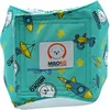 Misoko Periva pelena za mužjake Diapers Reusable Male Rockets Menta, M