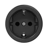 Kliklap - Retro kućna utičnica bez rama SCHUKO 230V/16A crna