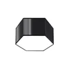 Sollux SL.1061 - Plafonsko svetlo SUNDE 2xE27/60W/230V 15,5 cm crno