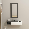 HANAH HOME Vien, Anthracite White (sa ogledalom)
