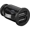 Goobay Napajalnik 12V avtomobilski adapter z 2x USB 2,1A črn