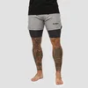 GymBeam Men‘s 2in1 Shorts Iron Smoke