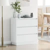 Noćni ormar Bijelo 71 x 34,5 x 75 cm Konstruirano drvo