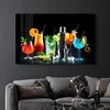 Wallity Dekorativna slika na kaljenom staklu, 46x72cm, Šarena