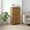 vidaXL Gležnji kabinet s kolesom Medeno rjava 53 x 39 x 103 cm