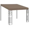 Vidaxl Paviljon za namestitev na steno 3x3x2,5 m taupe