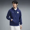 PUMA Manchester City ftblCulture Hooded Jacket Men, Clothing, Blue Jewel/Light Blue, S
