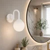 Opviq zidna lampa Loop-20451-A, 1 × E27, bela