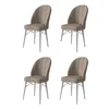 Hanah Home Set 4 trpezarijske stolice Ritim Kapućino-Beli
