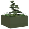 Sadilica maslinastozelena 80x80x40 cm hladno valjani čelik