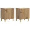 vidaXL Nočna omarica 2 pcs Artisan hrast 43 x 34,5 x 50 cm