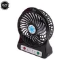 KJB Mini USB ventilator s tremi hitrostmi in LED lučko, črna
