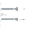 Brinoks crevo1/2x3/8-400mm Rosan
