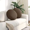 Jastučići za sjedenje 2 pcs Smeđa O50 x 19 cm tkanina