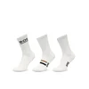 Nogavice Hugo Boss 3-Pack Qs Rib Iconic Vb White 39-42