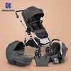 KikkaBoo kolica Thea 3in1 set sa autosedištem i tvrdom korpom dark grey (KKB21110)