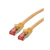 Secomp Roline S/FTP (PiMF) PatchCord Cat6A/CompLv, LSOH, žuta, 0.5m