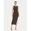 Guess Pletena obleka W5GK47 Z3L10 Rjava Regular Fit