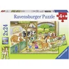 Ravensburger Puzzle Dan na kmetiji 2x24 kosov