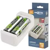 NiMH / NiCd punjač baterija sa 2 punjive baterije AA/1300mAh BASIC II ANSMANN