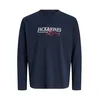 Jack & Jones Junior Majica JJ Jade mornarska/živo rdeča/bela