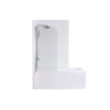 Linni Classic Paravan za kadu, 70x140cm, Providno staklo 4mm, Srebrni profil