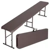 EH Zložljiva gostinska klop WOODLAND rjava 183 cm