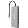 CANYON DS-12, 13 in 1 USB C hub, with 2*HDMI, 3*USB3.0: support max. 5Gbps, 1*USB2.0: support max. 480Mbps, 1*PD: support max 100W PD, 1*VG