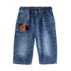 Next Kavbojke moder denim/rjava/temno rumena/črna