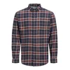 JACK & JONES Srajca Joshua Buffalo marine / oranžna / bela