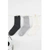 Trendyol Multi-Colored 3-Pack Thick Terry Knitted Socks