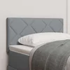 vidaXL Naslon za glavo Diamantni Bloki Svetlo Siva 80 cm Izdelan iz Tkanine
