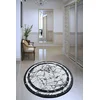 Conceptum Hypnose Tepih Marmor, O100cm, Crno-beli