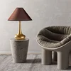 Opviq Stona lampa Luna-15258, 50x50x63 cm, IP20, Braon-zlatne boje
