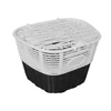 Korpa prednja plastična 144 (sa poklopcem) crna/bela ( 090062 )