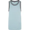 Mens Fishnet Tank Top - Blue