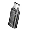 Hoco USB-C-Lightning-adapter Hoco UA36D, prozoren, črn