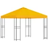 Gazebo 3 x 3 m Žuta Poliester i čelik 190 gsm
