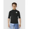 Rip Curl Icons Uv Brushed Kids Rash Guard black