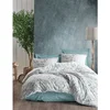 Lendell - Mint Mint Beli Ranforce Set Posteljine XXL