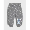 Sinsay - Pamučne jogger pantalone Stitch - antracit