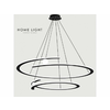 LUNA 263 LUSTER 105W 3000K CRNA